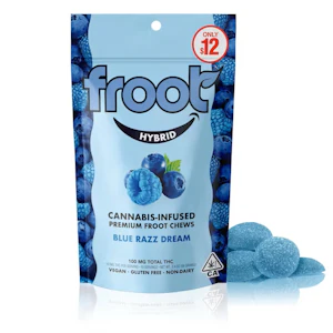 Froot - Froot - 100mg Gummies - Blue Razz Dream