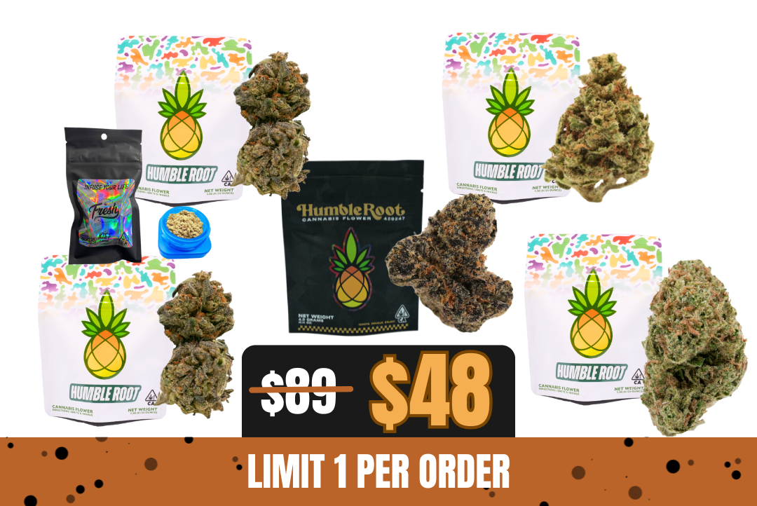 710 Pre-Order: 46% off 18g Humble Root Flower + Kief Bundle picture