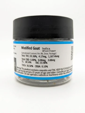 Find - Modified Goat-Indica- 33.36% THC | 3.5g (Flower) | Find   -Z5