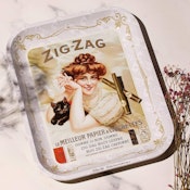 Zig Zag Vintage Rolling Tray Large