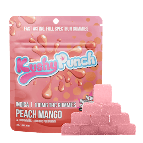 Kushy Punch - Peach Mango Gummies 200MG (10x20MG)  