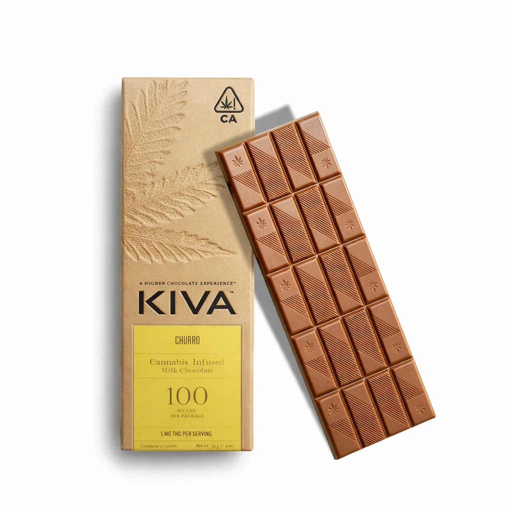 KIVA - KIVA | Cannabis Infused | Milk Chocolate | Churro | 20pk | 100mg Main Image