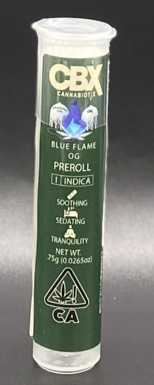 CBX - CBX - Blue Flame OG - 0.75g Pre-Roll Main Image