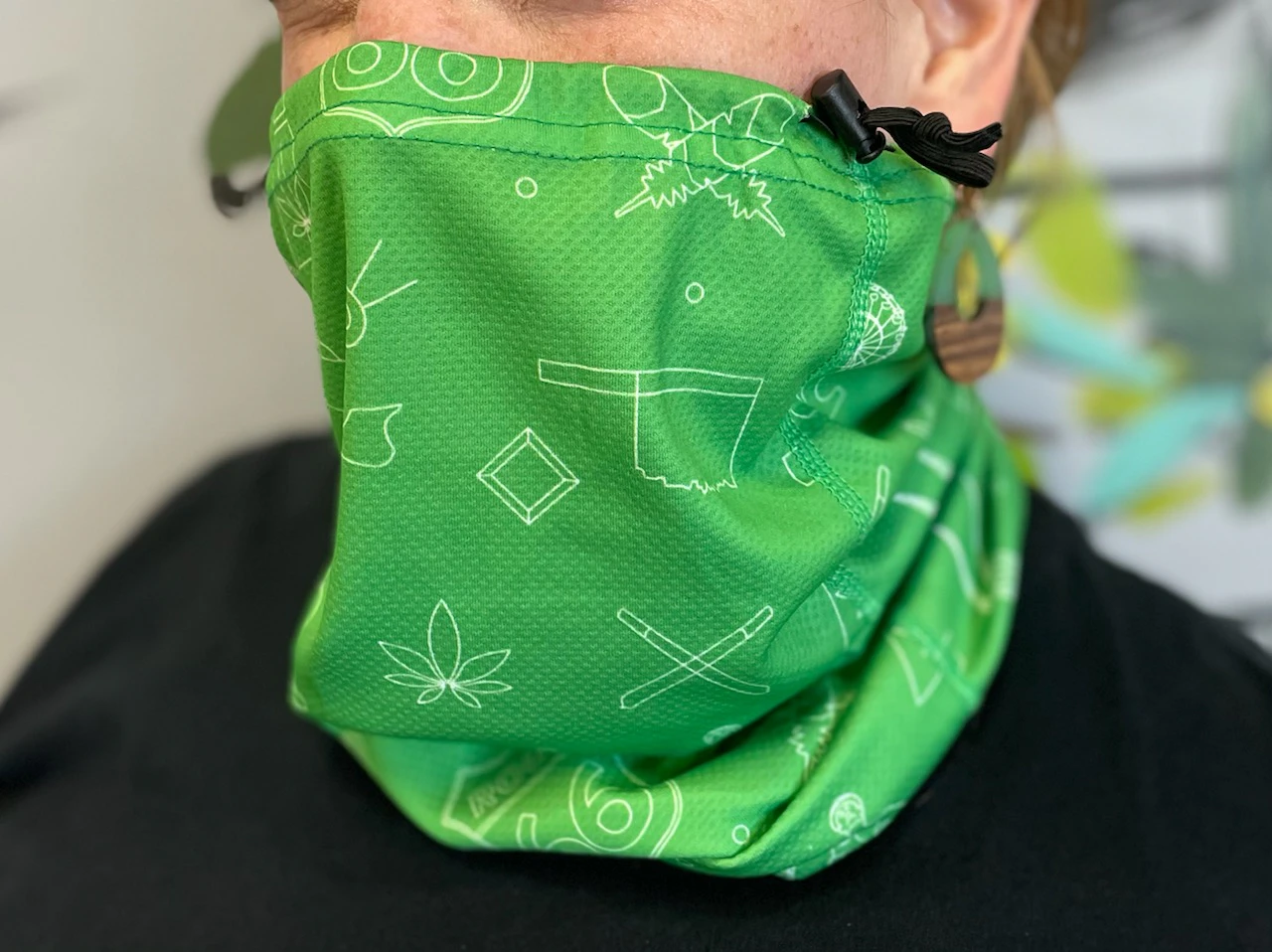 The Peak - MERCH | PEAK GAITER MASK - GREEN Main Image