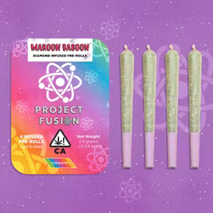 Chemistry - Chemistry Diamond Infused 4pk Preroll 2.6g Maroon Baboon $50