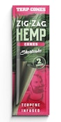 Zig Zag Hemp Cones Shortcake Flavored 2pk