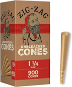 Zig-Zag 1 1/4 Inch Unbleached Cones