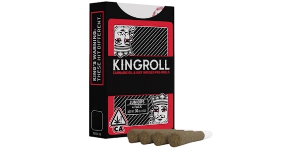 KING ROLL - Kingroll - Blueberry x Fire OG Infused Pre-Rolls - 4ct