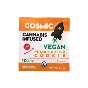 Peanut Butter | Single Cookies 1pk 10mg | Cosmic Edibles