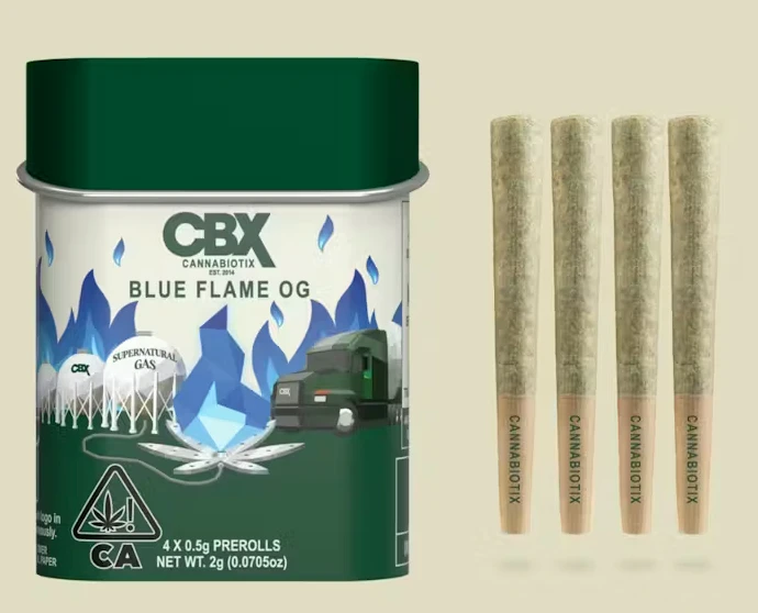 CBX: Cannabiotix - CBX - Preroll - Blue Flame OG - 2g - 4 Pack Main Image