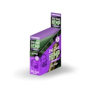 Zig Zag Hemp Cones Grand Daddy Purp Flavored 2pk