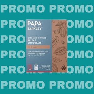 PAPA & BARKLEY - PAPA & BARKLEY PROMO: RELEAF CHOCOLATE THC RICH MILK CHOCOLATE 100MG