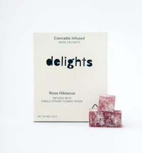 ROSE DELIGHTS - Rose Hibiscus Turkish Delights - 100mg (I) - Rose Delights
