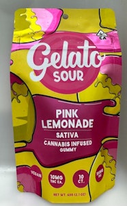 Gelato - Sour Pink Lemonade 100mg Gummies 10pk - Gelato