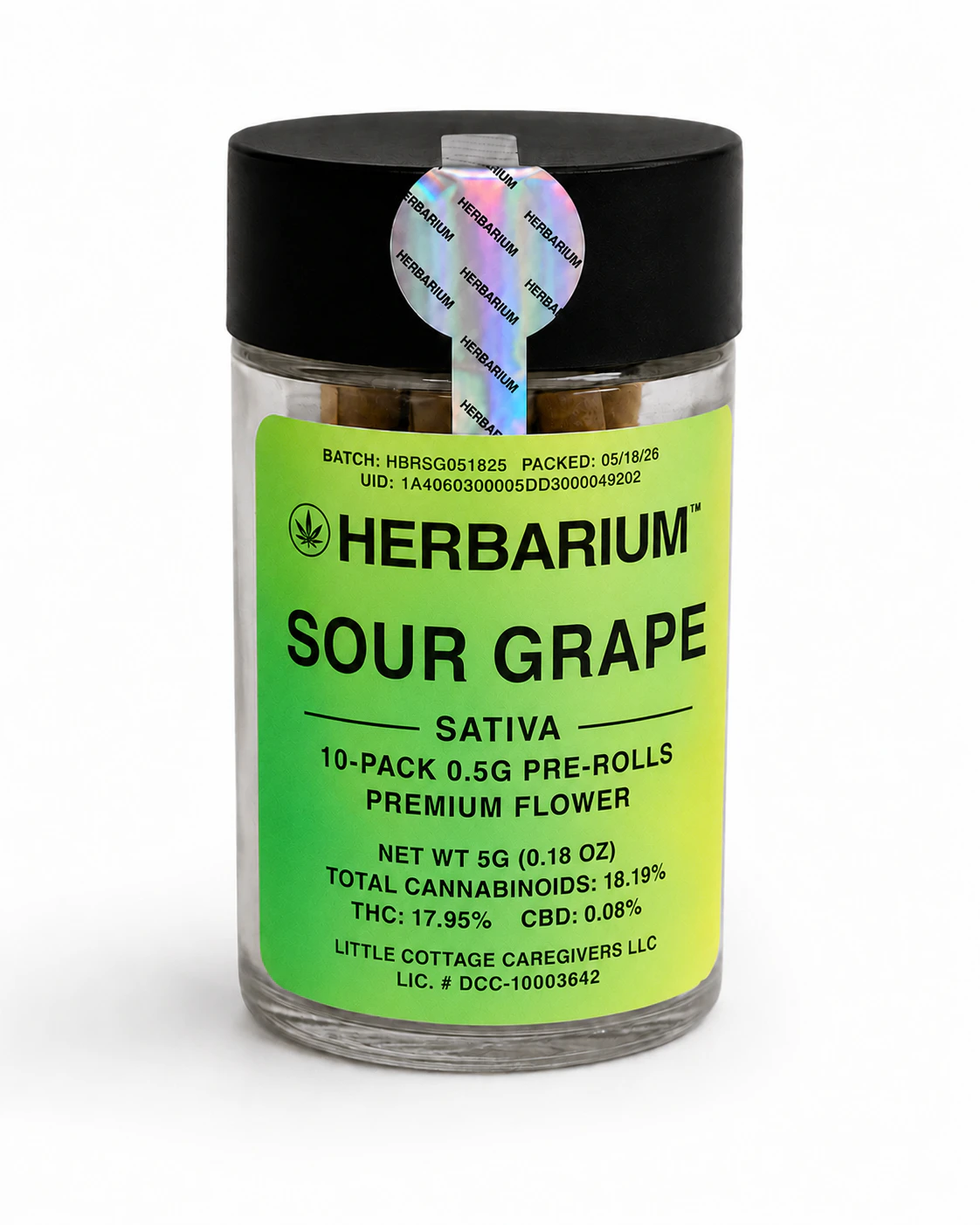 Herbarium - Herbarium | Sour Grape | Sativa 10-pack Pre Rolls Main Image