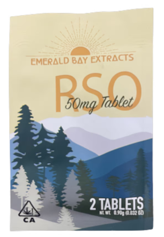 Emerald Bay Extracts - Emerald Bay Extracts 25mg Tablets - Sativa - Blue Dream - 50mg Package