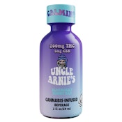 Uncle Arnies Blueberry Night Cap Cannabis Infused Beverage 20:1 THC/CBN 2oz 100mg THC