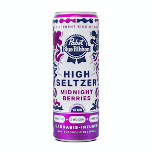 Pabst - Pabst Blue Ribbon High Seltzer 15mg Midnight Berries