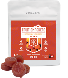 Hapy Kitchen | Peach Hash Rosin Fruit Smackers | 10pc | 100mg