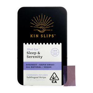 Kin Slip - Shut Eye Sublingual Strips (10pk) - 5:5 - Kin Slips