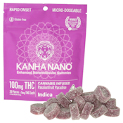 100mg THC Kanha Passionfruit Paradise Nano Gummies (Indica)