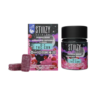 STIIIZY - Crimson Berry THC:CBN | 150mg Gummies | Stiiizy
