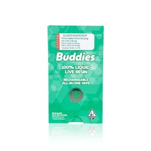BUDDIES - BUDDIES - Disposable - Glazed Grapefruit - Live Resin - All-In-One - 1G