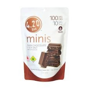 420 Mini - 420 Mini | Dark Chocolate Sea Salt | DOH | 10pk | 10:1 CBD THC