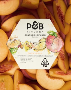P&B Kitchen - Sour Peach Gummies - 100mg