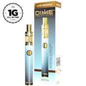 DIME INDUSTRIES: Jet Fuel Live Reserve 1g Disposable (S)