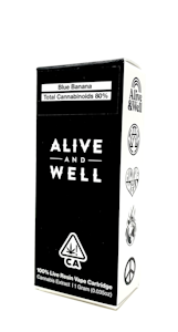 ALIVE & WELL - ALIVE AND WELL: BLUE BANANA 1G LIVE RESIN CART 