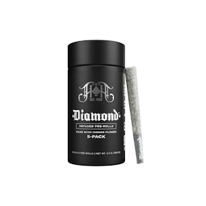 HEAVY HITTERS - Heavy Hitters Infused 5pk Prerolls 2.5g Greenline: Orange Tree