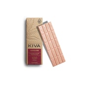 Raspberries and Cream | White Chocolate Bar 100mg | Kiva