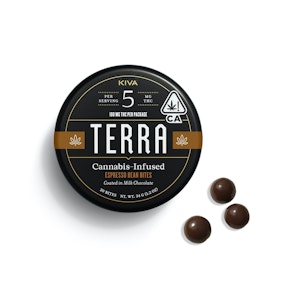 Kiva - Terra Espresso Beans Dark Chocolate Bites 100mg