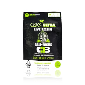 CLSICS - Edible - Sour Limeade Loadout - Call Of Focus - Live Rosin - Gummies - 100MG