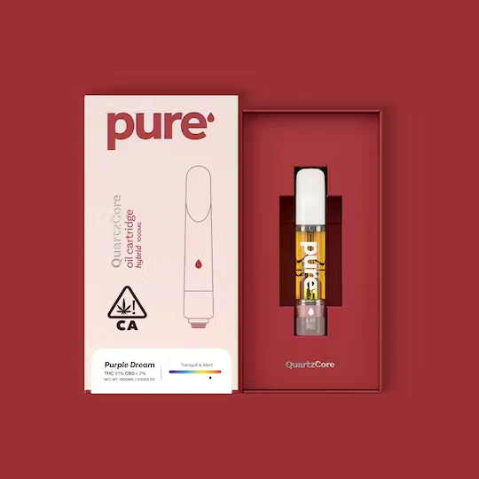 PURE ONE - [Pure One] Quartz Core Cartridge - 1g - Purple Dream (H) Main Image