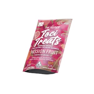 Toci Treats - Passion Fruit | Fast acting Live Resin 100mg gummies | Toci Treats