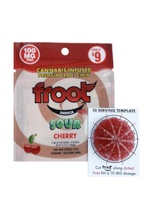 FROOT - Froot Single Gummy 100mg Sour Cherry