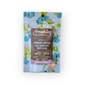 Argent NM Ventures Inc. - Smokiez - Sour Blue Raspberry Fruit Chews - Indica (10pcs / 100mg THC / 10mg CBD)
