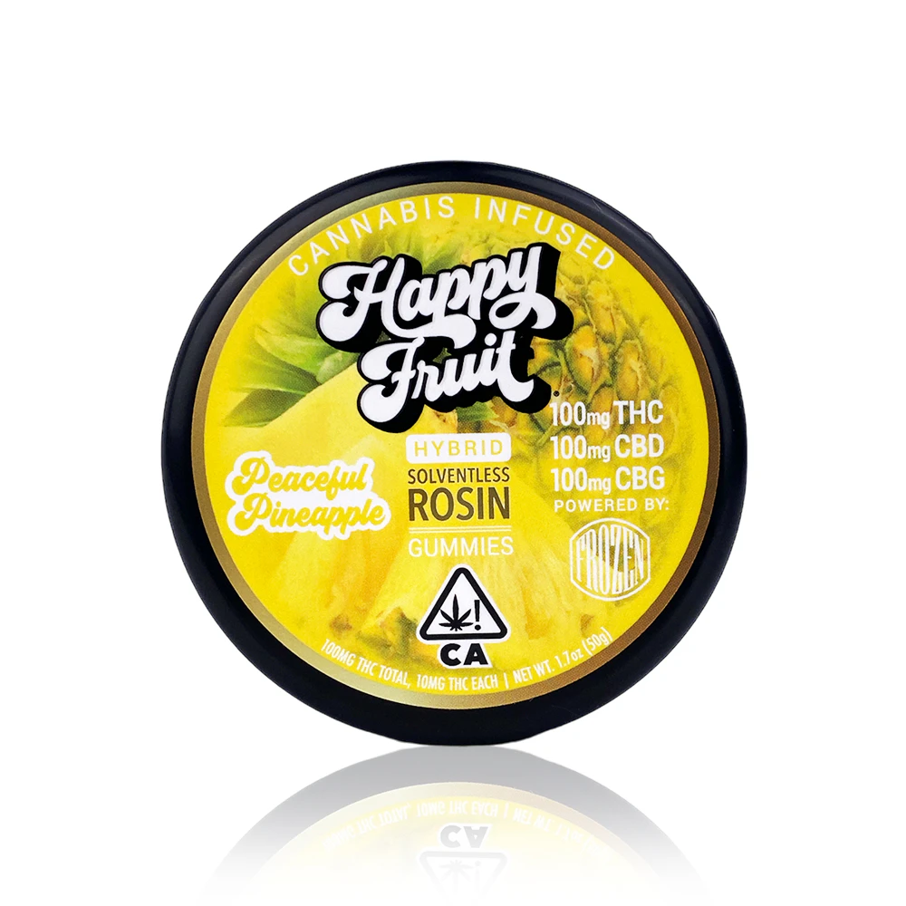 Happy Fruit - Happy Fruit - Edibles - Gummies - Rosin - Peaceful Pineapple - 100MG Main Image