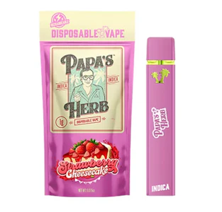 Papa's Herb - Strawberry Cheesecake - 1g Disposable - Papa's Herb