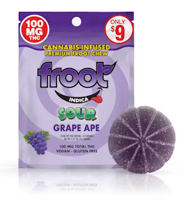FROOT - Froot - Sour Grape Gummy Single Dose 100mg