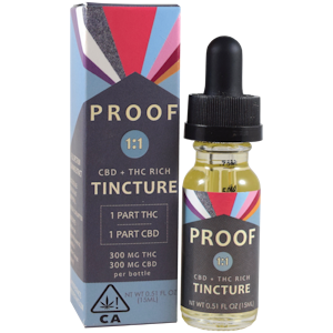 PROOF - 600mg 1:1 CBD:THC Balanced Tincture 15ml - Proof