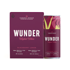 Wunder - 4pk - Blackberry Lemon 12oz (Higher Vibes) - Wunder