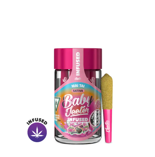 Jeeter - JEETER: Mai Tai Liquid Diamond Infused Baby Jeeter .5g Pre-Roll 5pk/2.5g (S) Main Image