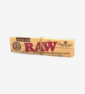 Raw - (RC009) Raw Classic | Connoisseur | King Slim Rolling Paper + Tips