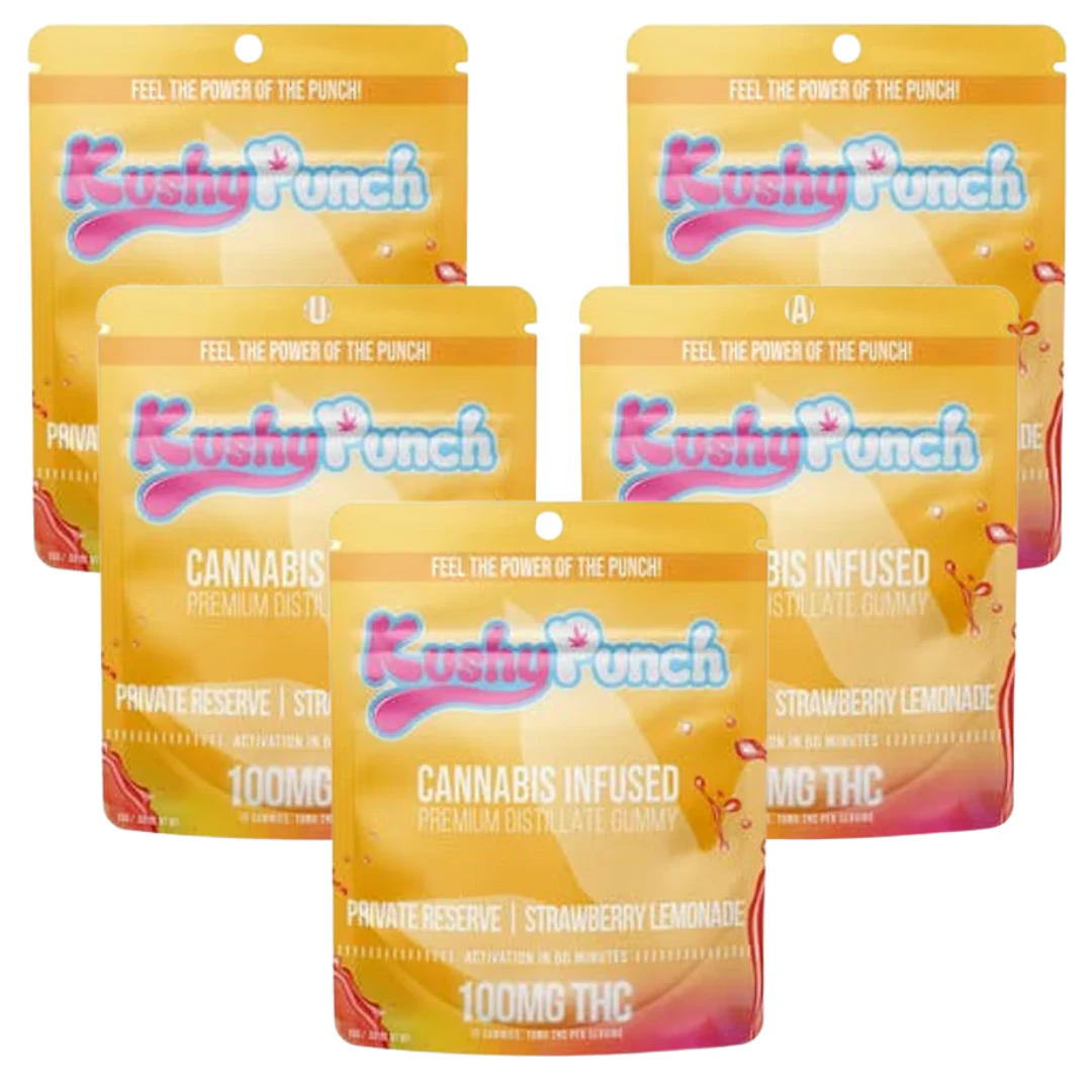 Kushy Punch - Bundle 5 Pack: Strawberry Lemonade - Private Reserve Main Image