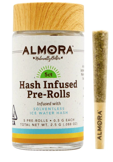 ALMORA FARMS - Almora Farm - Strawberry Haze - 5pk 0.5g Hash Infused Pre-Rolls Main Image