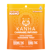 Kanha | Tangerine Twist | Sativa | THC: 100mg. | 100mg | 10 ct. |