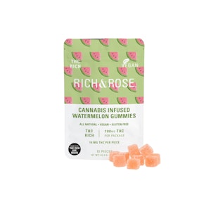 Rich & Rose - Watermelon | Gummies 100mg | Rich & Rose